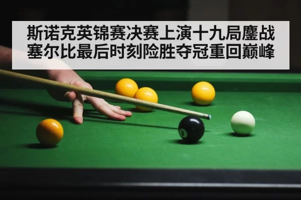 斯诺克英锦赛决赛上演十九局鏖战 塞尔比最后时刻险胜夺冠重回巅峰
